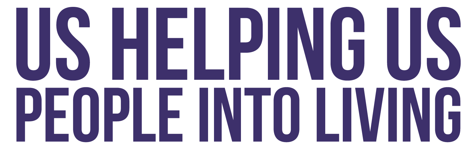 Us Helping Us People Into Living