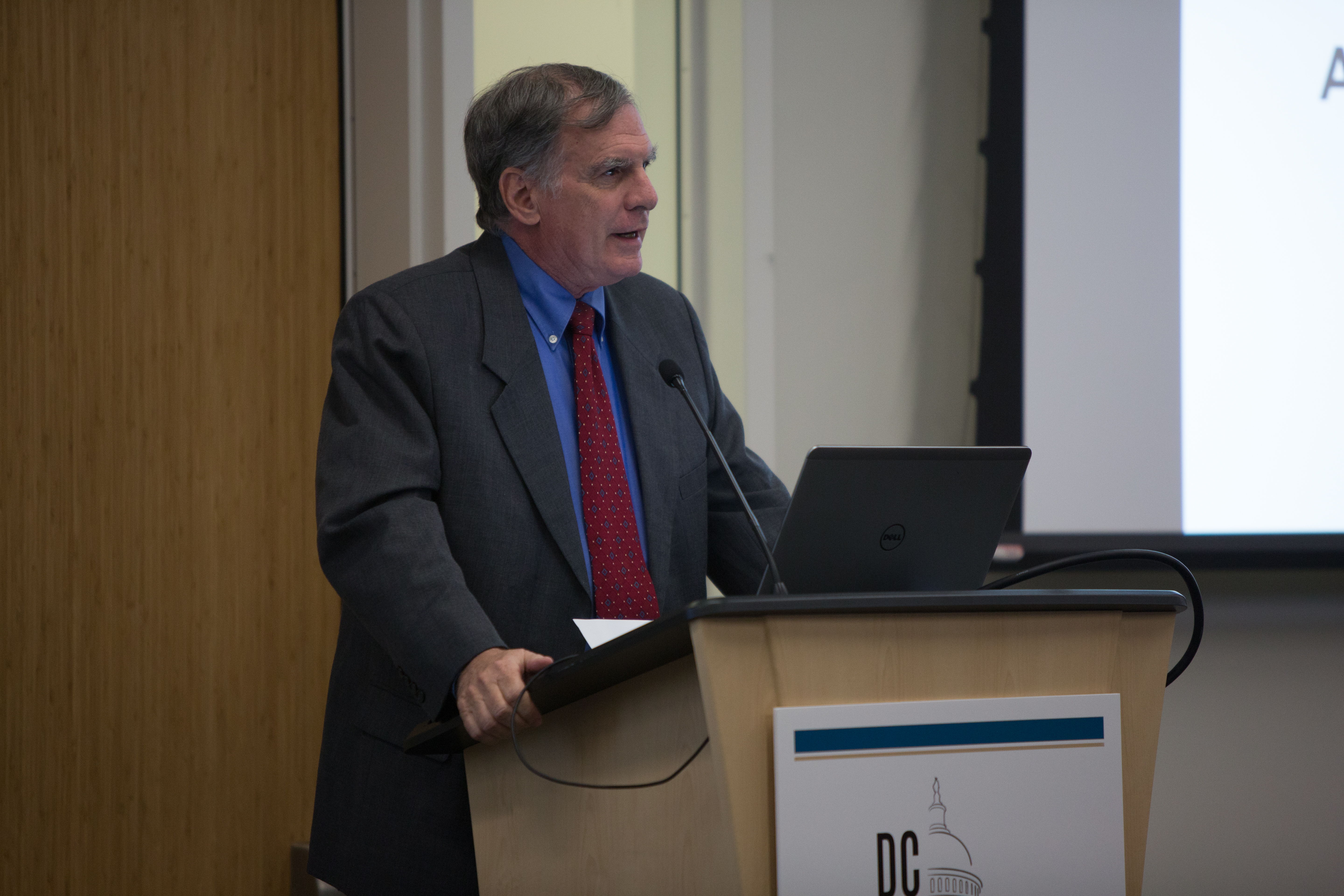 Gary Simon gives a presentation at the DC CFAR launch