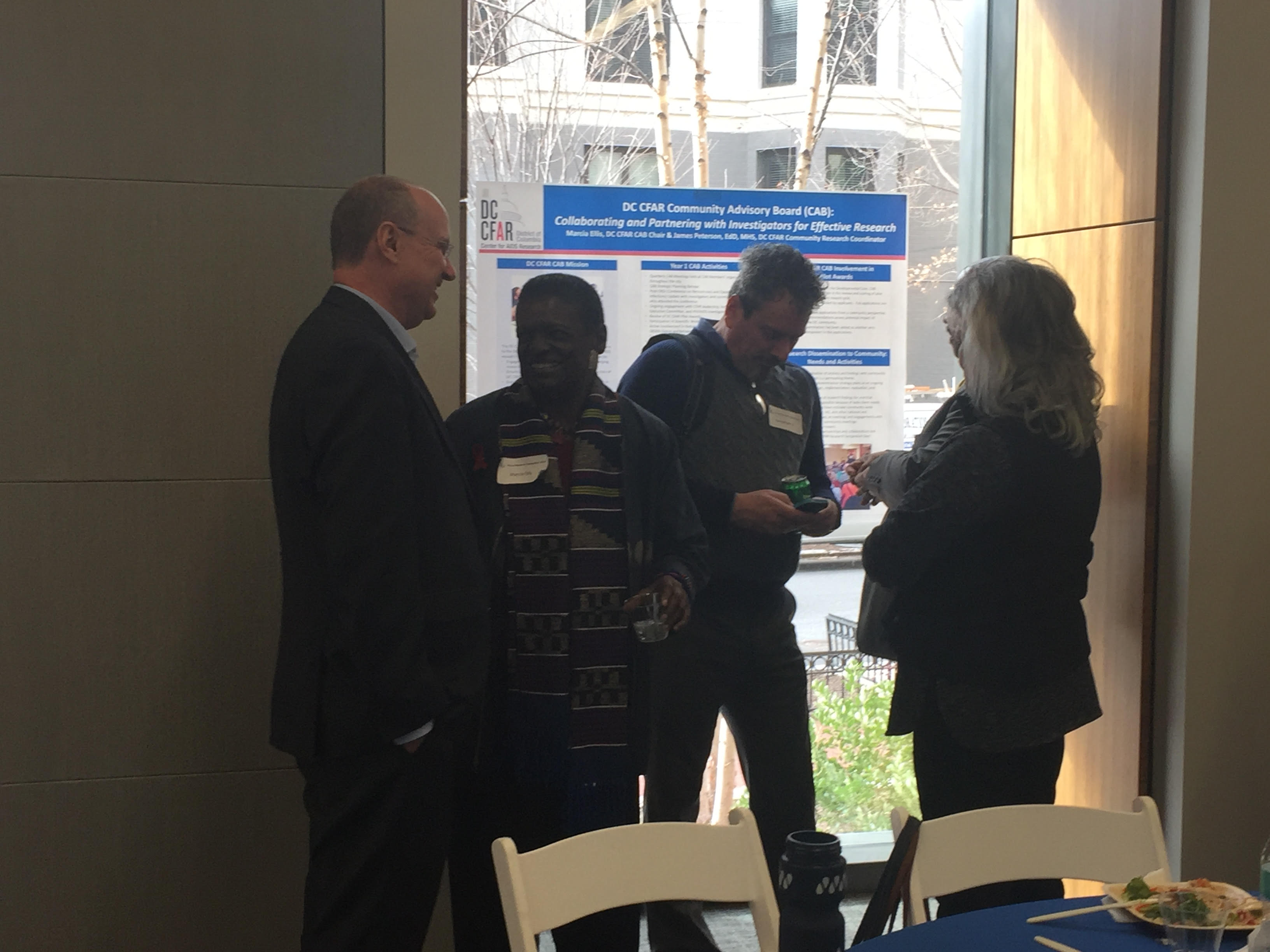 Guests talk at the Annual Research Day 2018